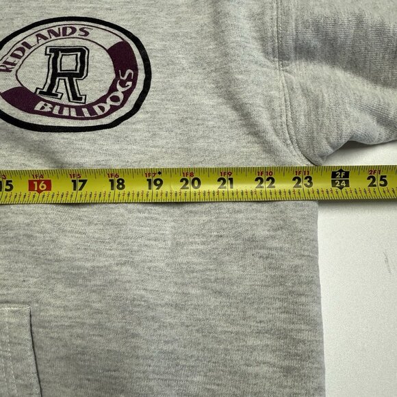 VTG 80s Champion Reverse Weave Double Face Sweatshirt L 23.5x25 Redlands - Picture 13 of 16